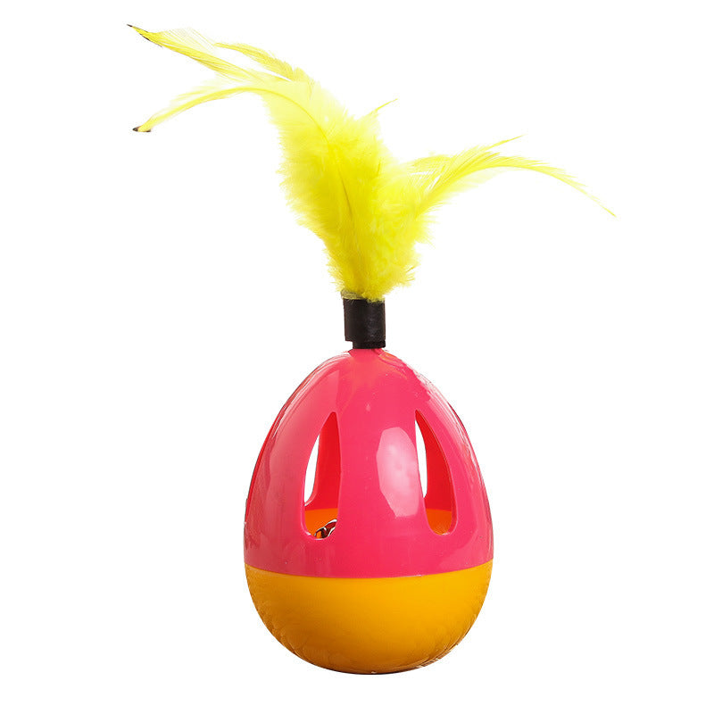 Feather Funny Tumbler Pet Cat Toy