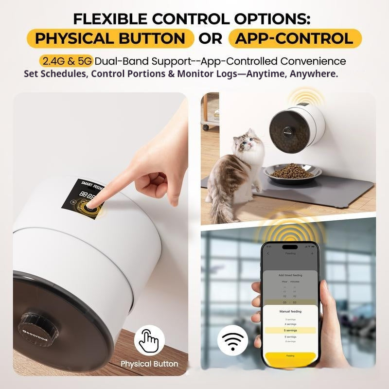 Pet Feeder Automatic Timing Remote Control Cat And Dog Food Feeding Machine