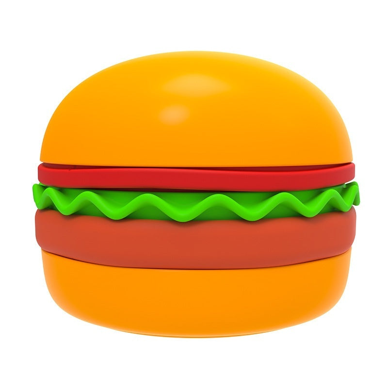 Hamburger Style 5-in-1 Dog Bowl Anti-choke Non-slip Pet Slow Feeding Bowl