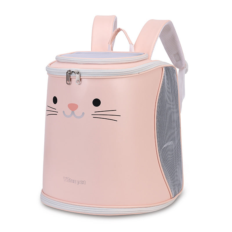 Foldable Double-shoulder Pet Portable Large Capacity Cat And Dog Bag