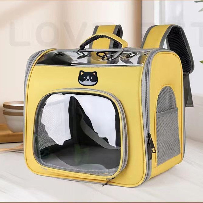 Outdoor Portable See Through Breathable Portable Large Space Pet Bag