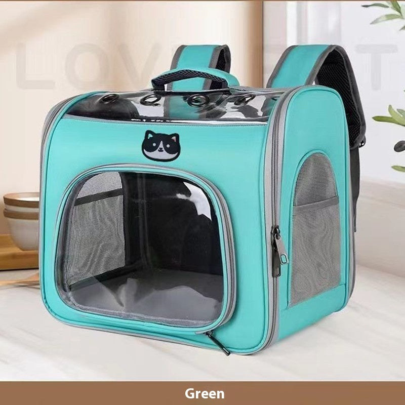Outdoor Portable See Through Breathable Portable Large Space Pet Bag