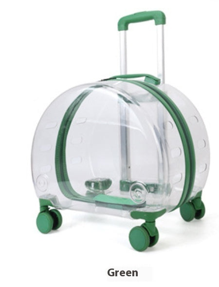 PC Pet Trolley Cat Bag Fully Transparent Reinforcement