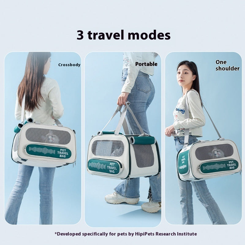 Portable Breathable Large Capacity Pet Backpack