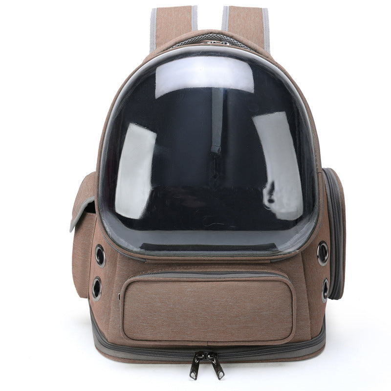 Portable Cat Backpack Transparent Space Capsule Backpack Dog Cat Diaper Bag