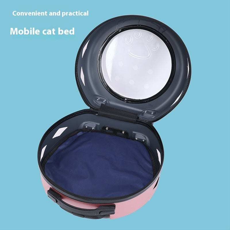 Pet Trolley Bag Transparent Reinforced Portable PC Cat Bag Dog Out