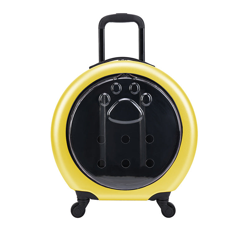 Pet Trolley Bag Transparent Reinforced Portable PC Cat Bag Dog Out