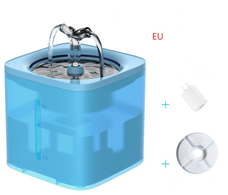 Automatic drinking fountain for cats and dogs