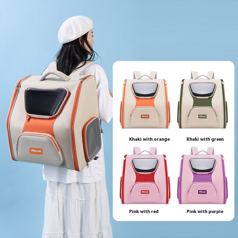 Pet Trolley Bag Panoramic Model Large Capacity Cat Bag