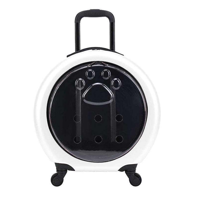 Pet Trolley Bag Transparent Reinforced Portable PC Cat Bag Dog Out