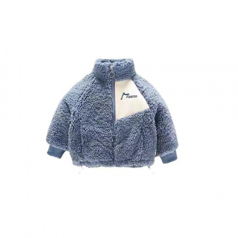 Winter Lamb Wool Foreign Style Children's Cotton Coat