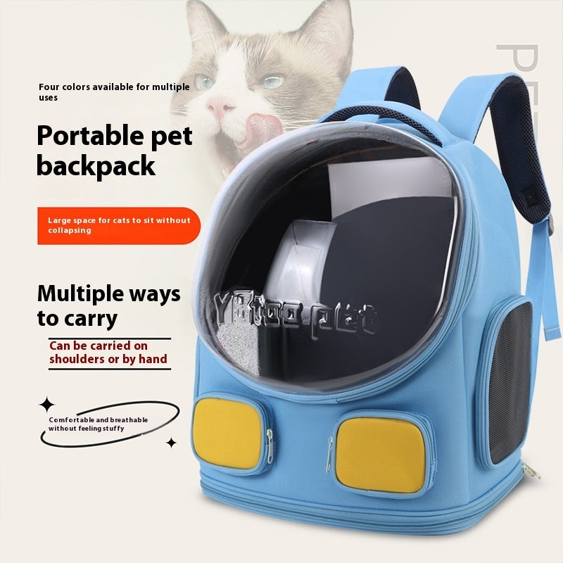 Outdoor Portable Cat School Bag Large Capacity Backpack