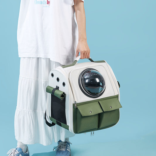 Cat Space Capsule Portable Large Capacity Pet Portable Backpack