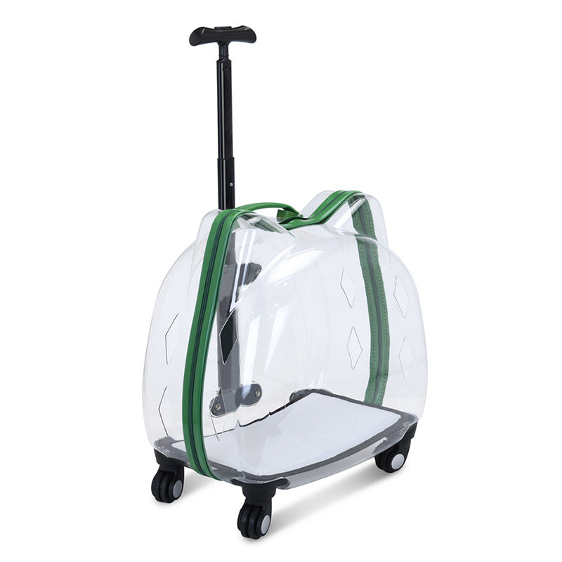 Cat Bag Trolley Case Pet Out Portable With Bubble Box Transparent Space Capsule