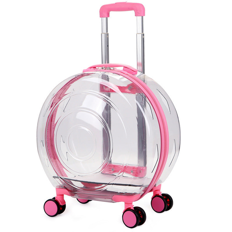 Pet Trolley Transparent Cat Bag Portable