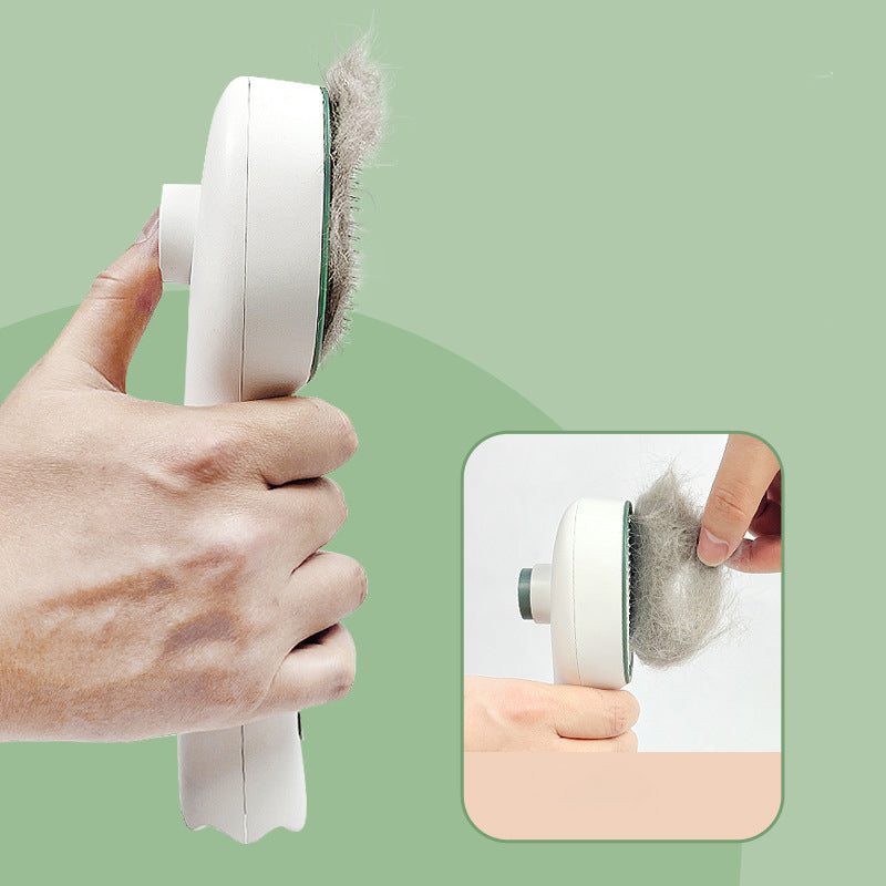 Cat Comb Dog Hair Remover Brush UVC Sterilization Pet Grooming Slicker Needle Comb Removes Tangled Self Cleaning Pet Supplies