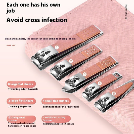 30-piece Stainless Steel Nail Beauty Tool Set