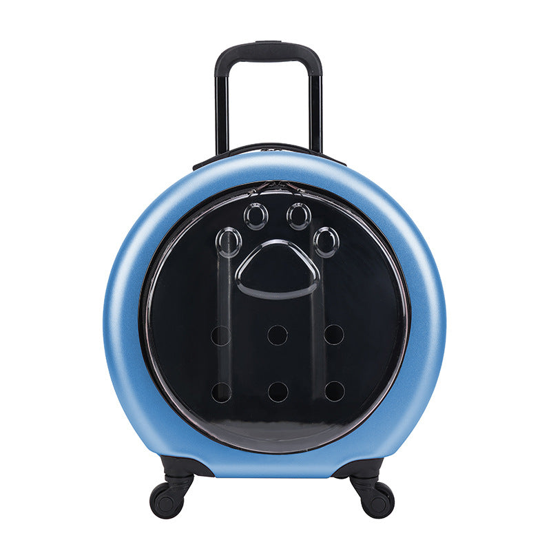 Pet Trolley Bag Transparent Reinforced Portable PC Cat Bag Dog Out