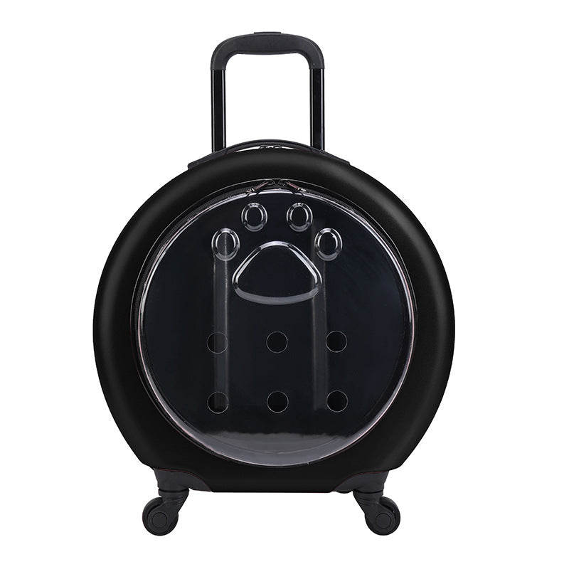 Pet Trolley Bag Transparent Reinforced Portable PC Cat Bag Dog Out