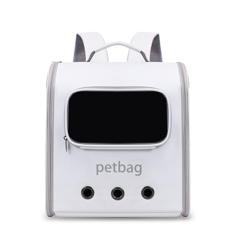 Large Capacity Portable Cat Backpack Transparent Window