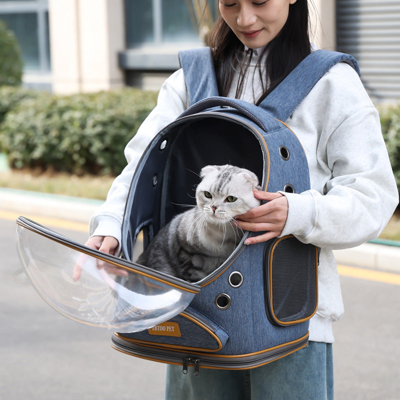 Visual Transparent Large Capacity Pet Portable Backpack Cat Bag