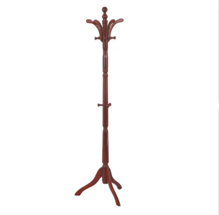 Solid Wood Floor Vertical Coat Rack