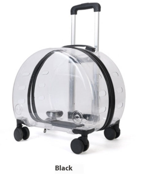 PC Pet Trolley Cat Bag Fully Transparent Reinforcement