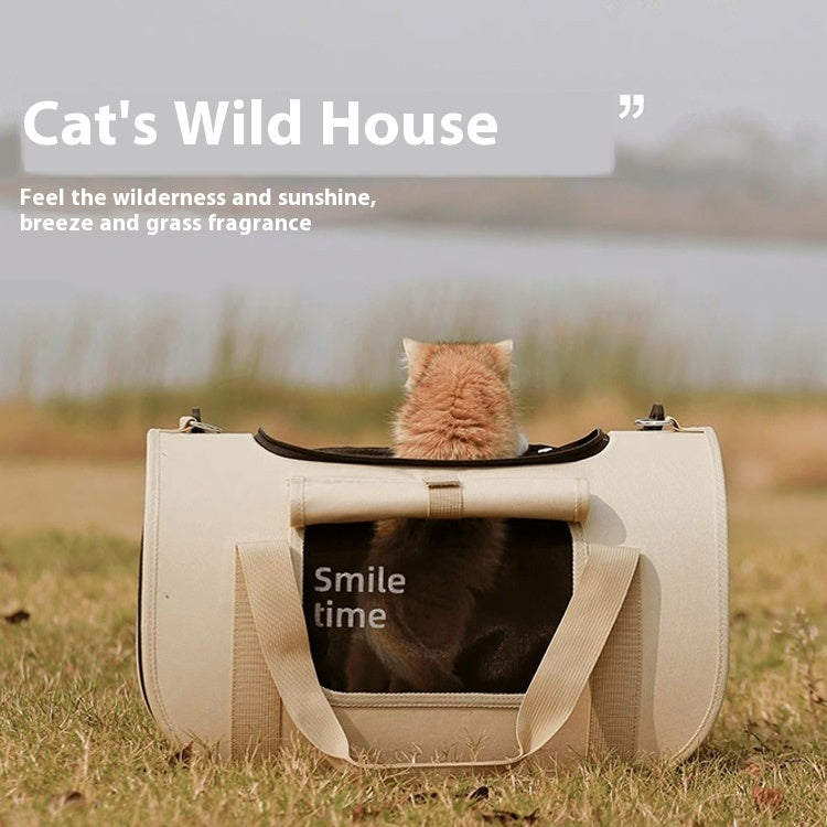 Portable And Lightweight Pet Diaper Bag Crossbody Cat Bag