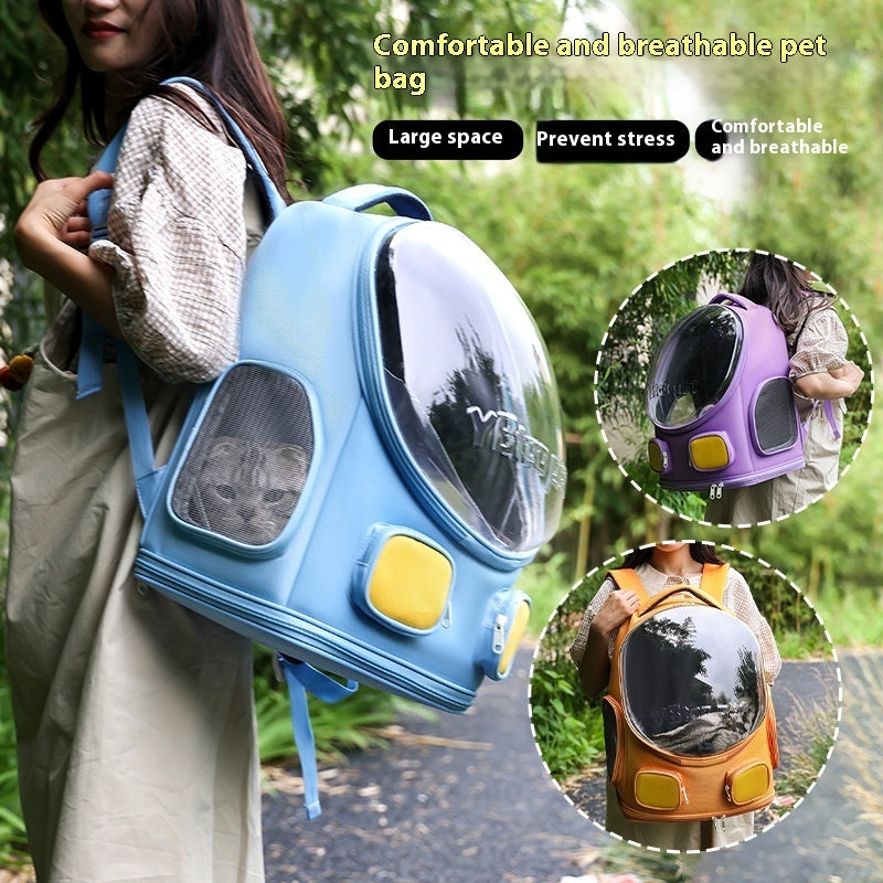 Outdoor Portable Cat School Bag Large Capacity Backpack