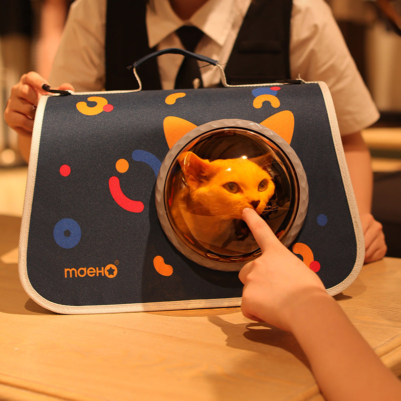 Pet Supplies Cat Bag Out Transparent Space Cover Flight Case