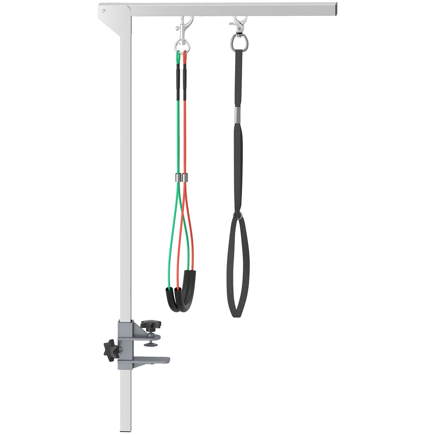 PawHut Adjustable Pet Grooming Arm, With Clamp, Haunch Holders & Grooming Loop - Sliver-Tone