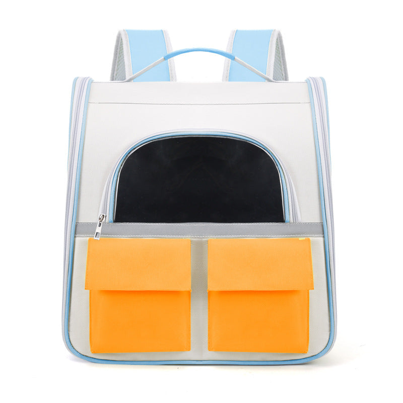 Cat Bag Portable Large Capacity Backpack Transparent Canvas