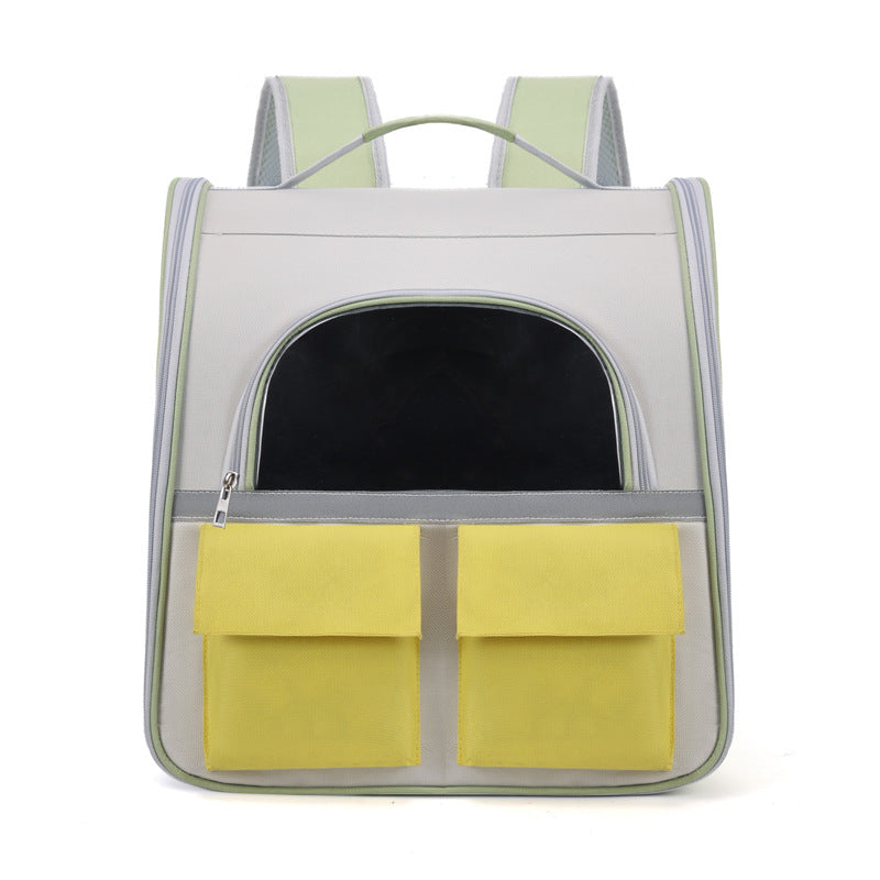 Cat Bag Portable Large Capacity Backpack Transparent Canvas