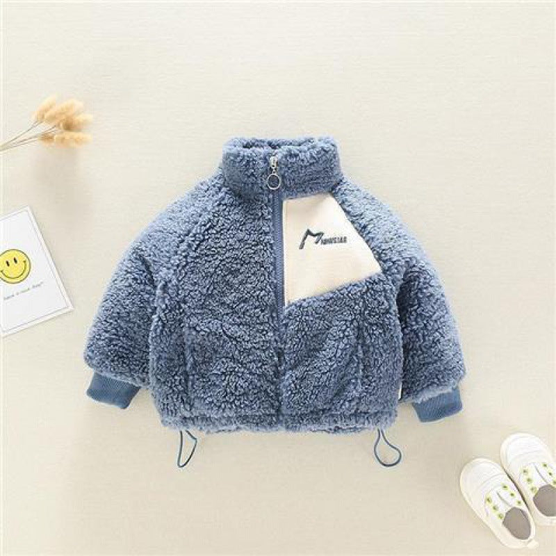 Winter Lamb Wool Foreign Style Children's Cotton Coat