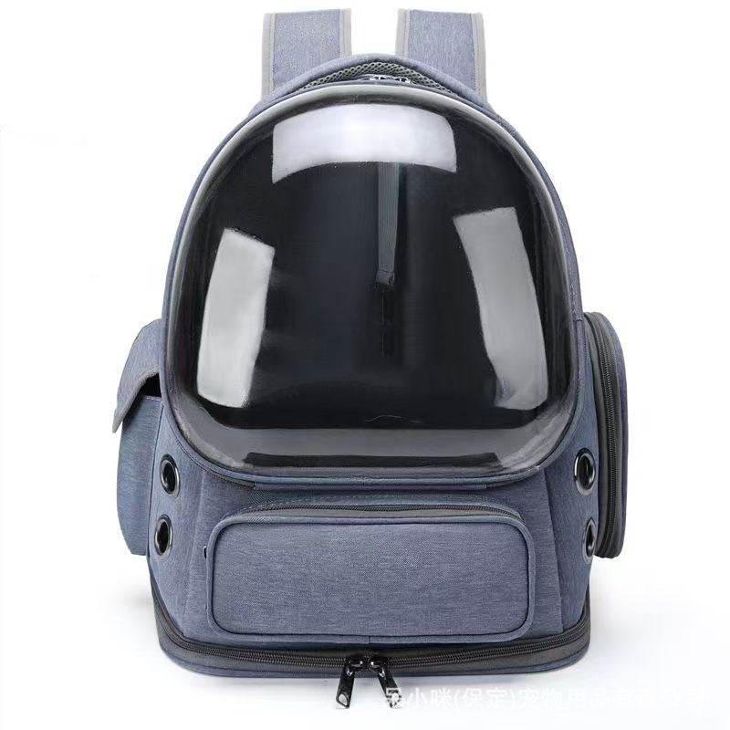 Portable Cat Backpack Transparent Space Capsule Backpack Dog Cat Diaper Bag