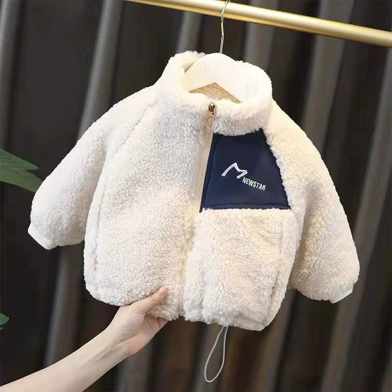 Winter Lamb Wool Foreign Style Children's Cotton Coat
