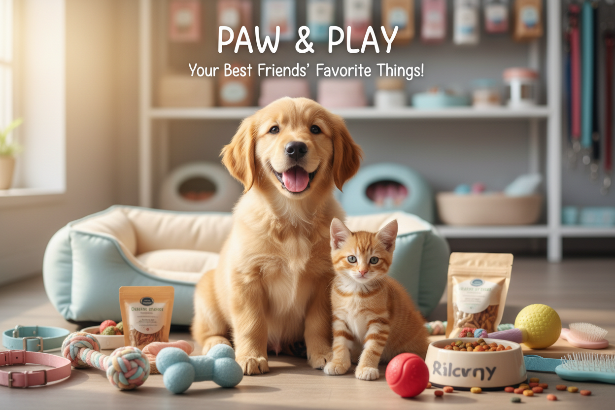 generate another more catchy attractive, interesting, cover image for pet supply store