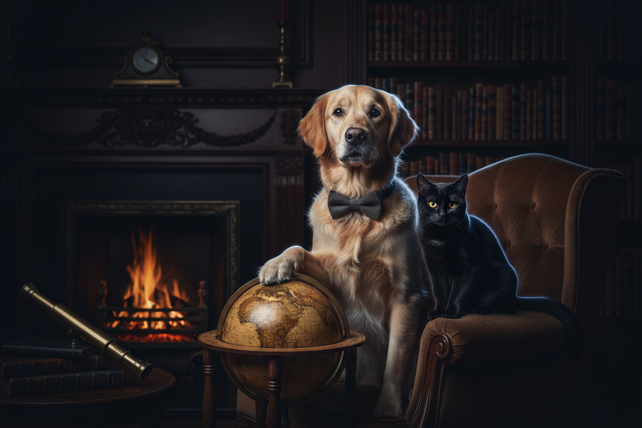 pets dark style photo 