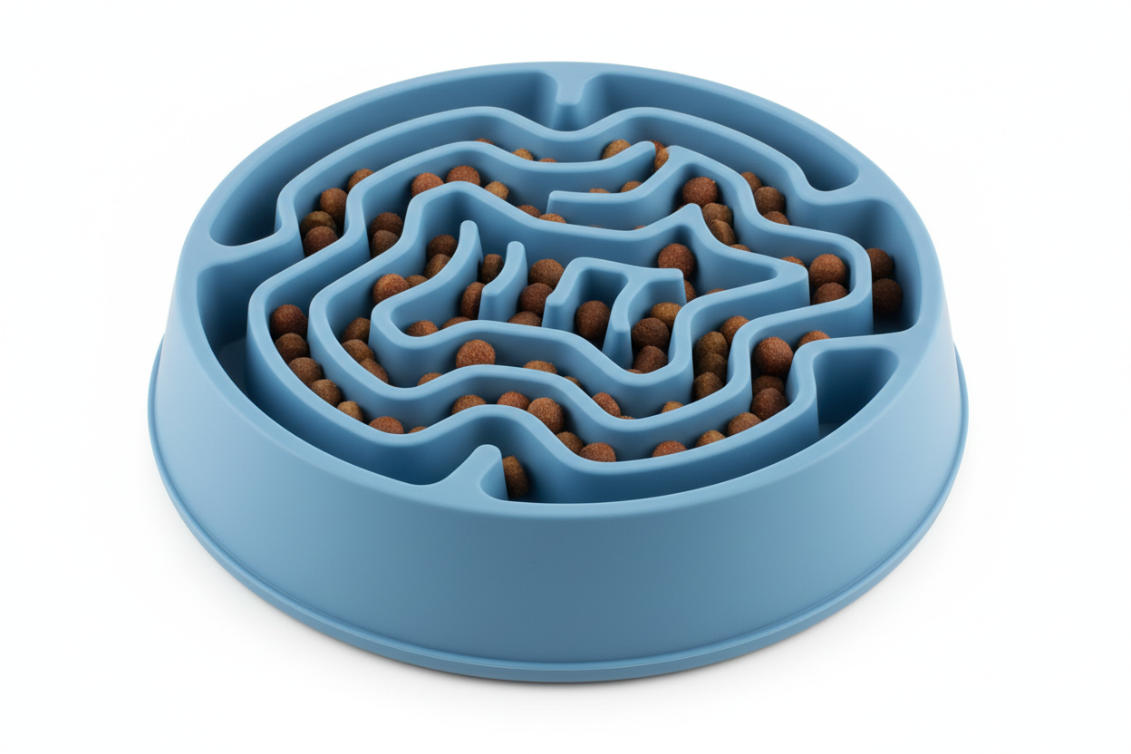Slow-Feeder Anti-Choke Dog Bowl